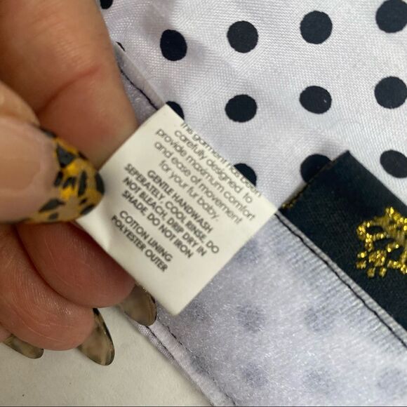 Pet Society Quilted Winter Jacket with Gold Zippers for small dogs - Picture 8 of 10